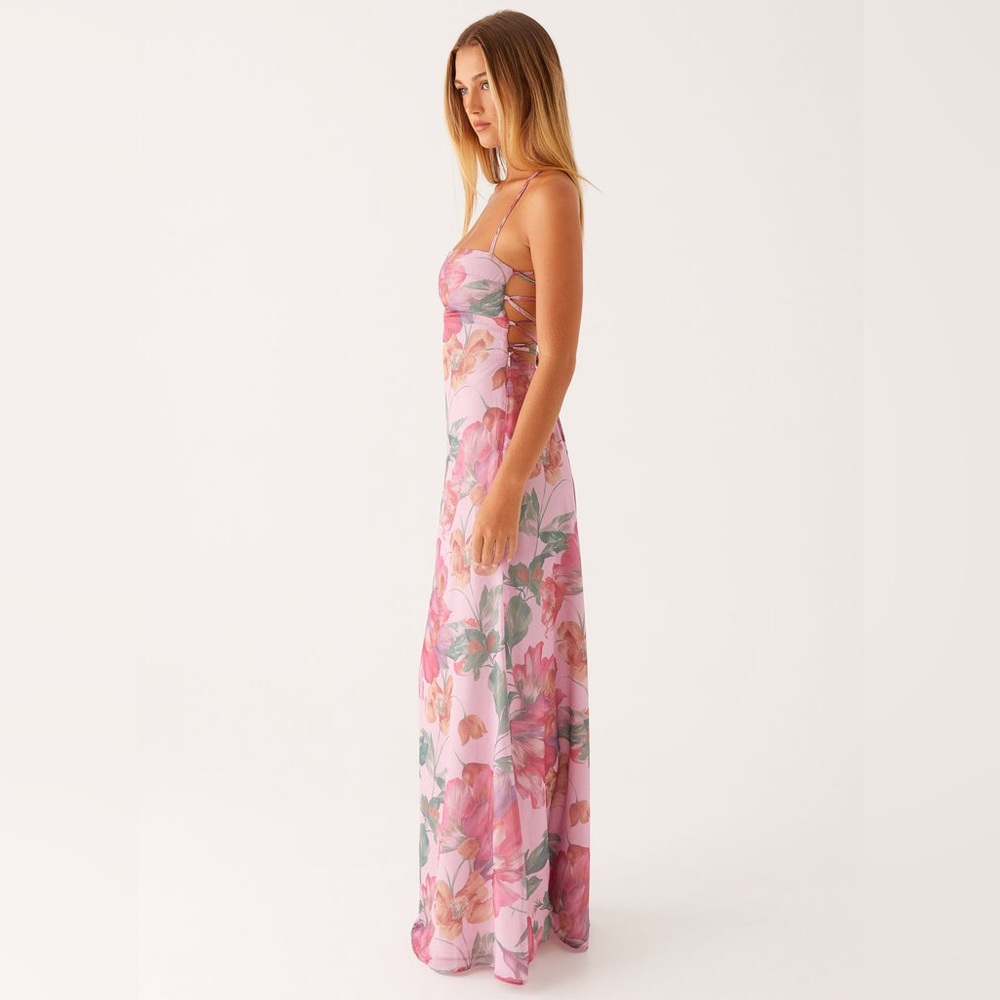 Beautiful Peppermayo floral spaghetti strap back tie maxi dress new with tag - Picture 2 of 8